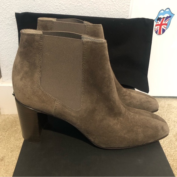 Rag & Bone Aslen Taupe Suede Boots. Retail $495. New In Box! Sz 9 - Picture 4 of 16